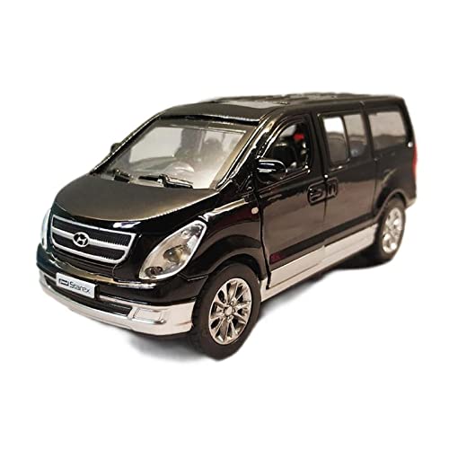 Miniatur Motorfahrzeug-Modelle 1 32 Für Hyundai STAREX Alloy Die Cast Van Bread Business Car MPV Sound Light Pull Back Fertigmodell(A) von BMAONZ