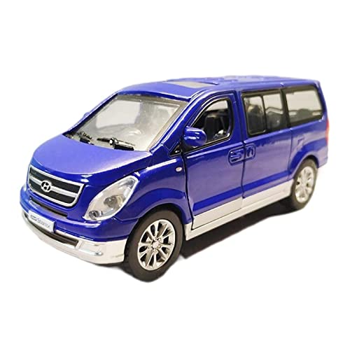 Miniatur Motorfahrzeug-Modelle 1 32 Für Hyundai STAREX Alloy Die Cast Van Bread Business Car MPV Sound Light Pull Back Fertigmodell(B) von BMAONZ