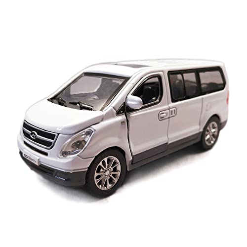 Miniatur Motorfahrzeug-Modelle 1 32 Für Hyundai STAREX Alloy Die Cast Van Bread Business Car MPV Sound Light Pull Back Fertigmodell(D) von BMAONZ