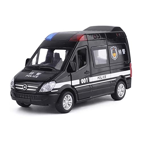 Miniatur Motorfahrzeug-Modelle 1 32 Für Krankenwagen Feuerwehrauto Polizeiauto Diecast Alloy Auto Modell Mit Licht Zurückziehen Fertigmodell(C) von BMAONZ