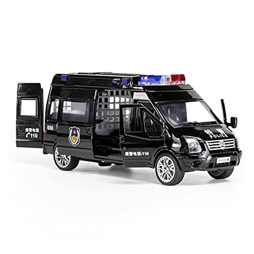 Miniatur Motorfahrzeug-Modelle 1 32 Für Krankenwagen Polizeiauto Modell Spielzeug Mit Leichtem Feuerwehrauto Fahrzeug Legierung Diecast Modell Fertigmodell(D) von BMAONZ