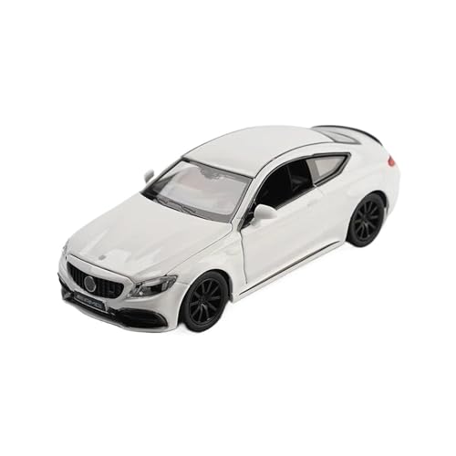 Miniatur Motorfahrzeug-Modelle 1 32 Für Mercedes-Benz C63S Coupé Legierung Auto Druckguss Metall Sammlung Modell Simulation Modell Spielzeug Fertigmodell(White) von BMAONZ
