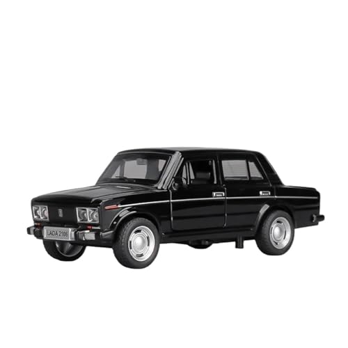 Miniatur Motorfahrzeug-Modelle 1 32 Für Russische Lada NIVA Lada 2106 Legierung Modell Maßstab Maßstab Auto Spielzeug Pull Back Musik Licht Fertigmodell(2106 Black) von BMAONZ