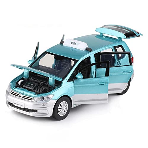 Miniatur Motorfahrzeug-Modelle 1 32 Für Volkswagen Touran L Mehrzweck-Metalllegierungsdruckguss-Automodell Mit Soundlicht Fertigmodell(A) von BMAONZ
