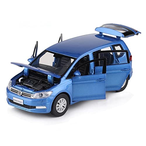 Miniatur Motorfahrzeug-Modelle 1 32 Für Volkswagen Touran L Mehrzweck-Metalllegierungsdruckguss-Automodell Mit Soundlicht Fertigmodell(B) von BMAONZ
