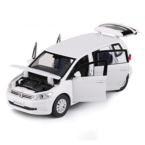 Miniatur Motorfahrzeug-Modelle 1 32 Für Volkswagen Touran L Mehrzweck-Metalllegierungsdruckguss-Automodell Mit Soundlicht Fertigmodell(D) von BMAONZ