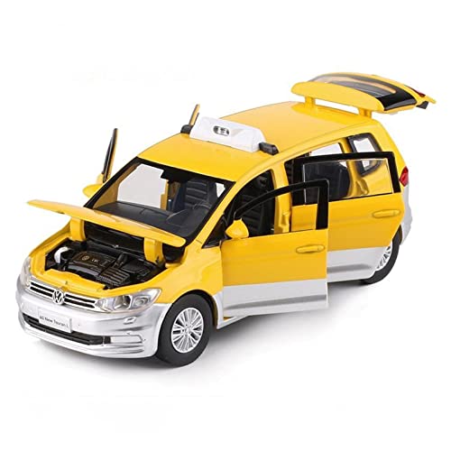 Miniatur Motorfahrzeug-Modelle 1 32 Für Volkswagen Touran L Mehrzweck-Metalllegierungsdruckguss-Automodell Mit Soundlicht Fertigmodell(E) von BMAONZ