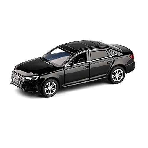 Miniatur Motorfahrzeug-Modelle 1 32 High Imitation Alloy Modellauto Für Audi A4 Zurückziehen Von Sound Und Leichtmetallautospielzeug Fertigmodell(Schwarz) von BMAONZ