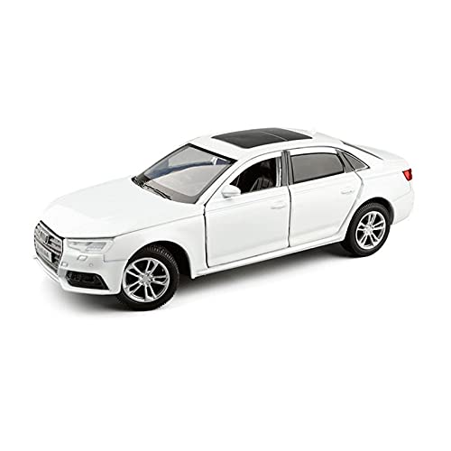 Miniatur Motorfahrzeug-Modelle 1 32 High Imitation Alloy Modellauto Für Audi A4 Zurückziehen Von Sound Und Leichtmetallautospielzeug Fertigmodell(White) von BMAONZ