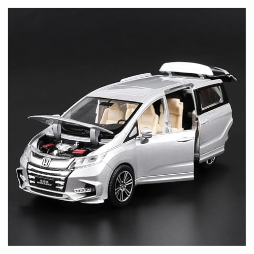 Miniatur Motorfahrzeug-Modelle 1 32 Modellauto Für Honda Odyssey Druckguss-Automodellsimulation Mit Ton Und Licht Für Zurückziehen Fertigmodell(Blue1) von BMAONZ
