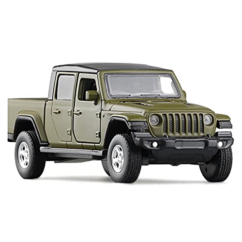 Miniatur Motorfahrzeug-Modelle 1 36 Scale High Imitation Alloy Modellauto Für Jeep Wrangler Wrangler Rubicon Metallauto Spielzeug Diecast Car Fertigmodell(Grün) von BMAONZ