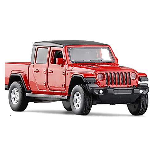 Miniatur Motorfahrzeug-Modelle 1 36 Scale High Imitation Alloy Modellauto Für Jeep Wrangler Wrangler Rubicon Metallauto Spielzeug Diecast Car Fertigmodell(Rot) von BMAONZ