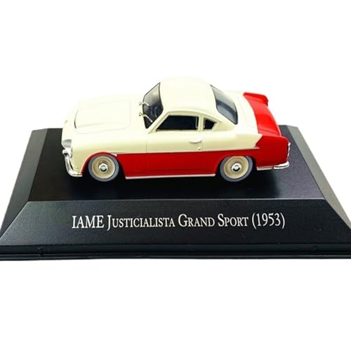 Miniatur Motorfahrzeug-Modelle 1 43 ​​für Iame Justicialista Grand Sport 1953 Legierung Auto Modell Weiß Klassische Limousine Sammlung Betrachtung Fertigmodell von BMAONZ