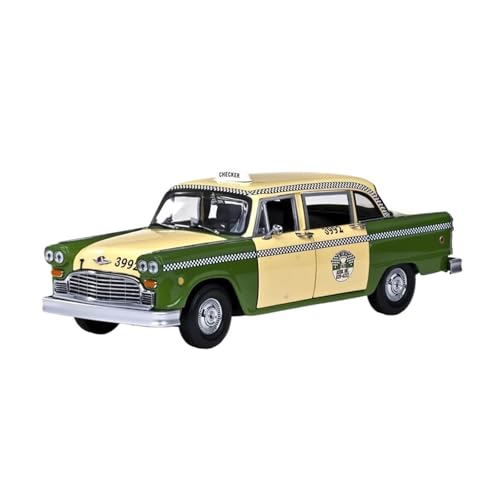 Miniatur Motorfahrzeug-Modelle 1:18 Für Checker A11 1981 Taxi Legierung Auto Modell Fan Dekorative Modell Spielzeug Für Sammlung Mini Auto Modell Fertigmodell(Green) von BMAONZ
