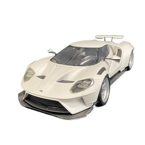 Miniatur Motorfahrzeug-Modelle 1:18 Für Ford GT Gulf Weiß Breite Körper Harz Auto Modell Sammeln Ornament Spielen Fertigmodell von BMAONZ