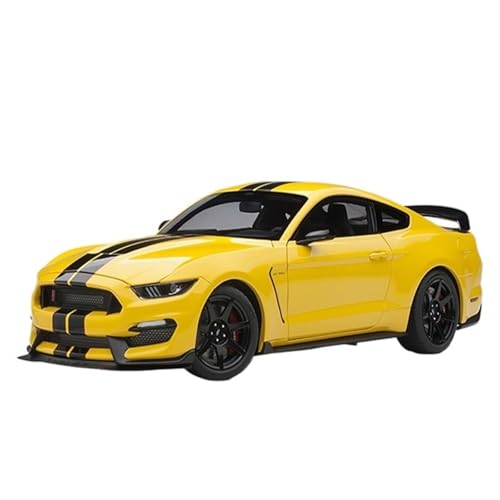 Miniatur Motorfahrzeug-Modelle 1:18 Für Ford Shelby Ford Shelby GT 350R Simulation Druckguss Auto Modell Fans Sammlungen Ornament Fertigmodell(Yellow) von BMAONZ