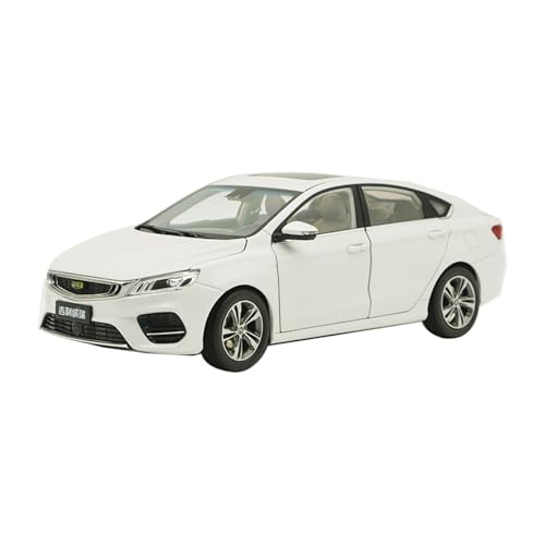 Miniatur Motorfahrzeug-Modelle 1:18 Für Geely Colorado Limousine Automodell Legierung Metall Fahrzeug Display Stand Dekoration Ornamente Fertigmodell(White) von BMAONZ