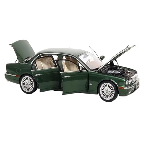 Miniatur Motorfahrzeug-Modelle 1:18 Für Jaguar XJ6 (X350) Spielzeugsammlung Legierung Automodell Grün Miniaturanzeige Fertigmodell von BMAONZ