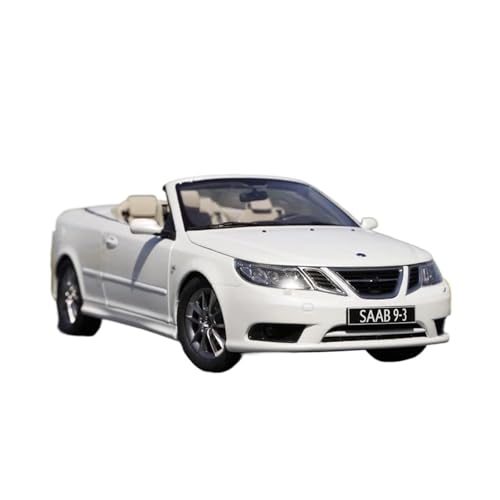 Miniatur Motorfahrzeug-Modelle 1:18 Für Metall Saab 93 Cabrio Legierung Sport Auto Modell Sammlung Ornamente Freunde Spielzeug Weiß Fertigmodell von BMAONZ