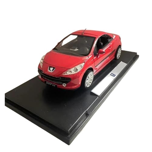 Miniatur Motorfahrzeug-Modelle 1:18 Für Peugeot 207 CC Simulation Legierung Automodell Männer Hobby Sammlung Urlaub Seltene Spielzeugdekoration Fertigmodell von BMAONZ