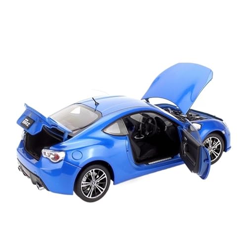 Miniatur Motorfahrzeug-Modelle 1:18 Für Subaru BRZ Simulation Legierung Automodelle Sportwagen Sammlung Ornamente Blau Weiß Fertigmodell(Blue) von BMAONZ