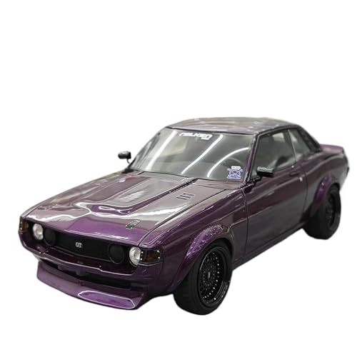 Miniatur Motorfahrzeug-Modelle 1:18 Für Toyota Celica Ra24 2015 Limited Edition Harz Coupe Auto Modell Lila Hobby Sammlung Limousine Fertigmodell von BMAONZ