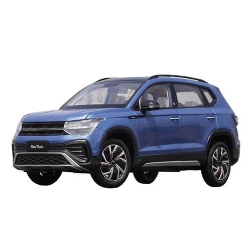 Miniatur Motorfahrzeug-Modelle 1:18 Für Vw Tharu 2023 Geländewagen Blau Legierung Automodell Druckguss Souvenir Display Hobby Spielzeug Fertigmodell von BMAONZ