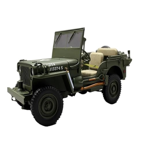 Miniatur Motorfahrzeug-Modelle 1:18 Für WWII Willys Jeep Willys Simulation Legierung Auto Modelle Eingangsbereich Dekorative Ornamente Fertigmodell von BMAONZ