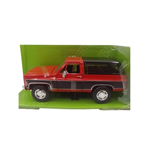 Miniatur Motorfahrzeug-Modelle 1:24 Für Chevrolet Trailblazer Jada 1980 Rot Legierung Auto Modell Klassische Fertig Ornament Spielzeug Fertigmodell von BMAONZ