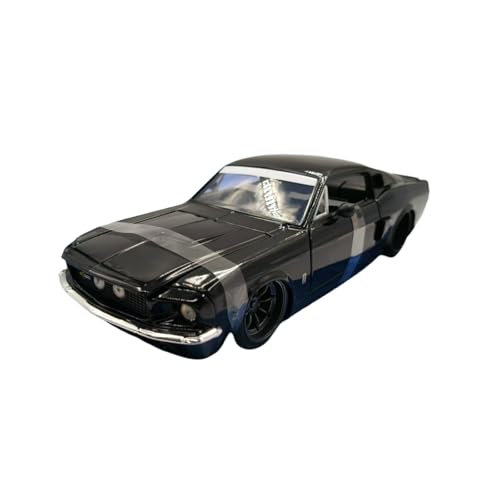 Miniatur Motorfahrzeug-Modelle 1:24 Für Ford 1967 Shelby GT500 Schwarz Legierung Auto Modell Display Betrachtung Überraschung Spielzeug Ornament Fertigmodell von BMAONZ