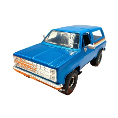 Miniatur Motorfahrzeug-Modelle 1:24 Für Jada 1980 Chevrolet Trailblazer Legierung Miniatur Ornament Auto Modell Souvenirs Spielzeug Fertigmodell(Blue) von BMAONZ