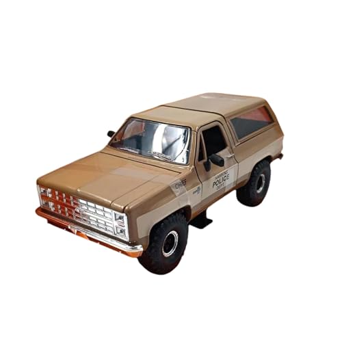 Miniatur Motorfahrzeug-Modelle 1:24 Für Jada 1980 Chevrolet Trailblazer Legierung Miniatur Ornament Auto Modell Souvenirs Spielzeug Fertigmodell(Brown) von BMAONZ