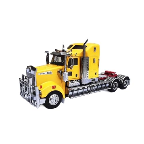 Miniatur Motorfahrzeug-Modelle 1:32 Für Kenworth T909 LKW Traktor Legierung Auto Modell Garage Szene Druckguss Erwachsenen Sammlung Fahrzeuge Spielzeug Fertigmodell(Yellow) von BMAONZ