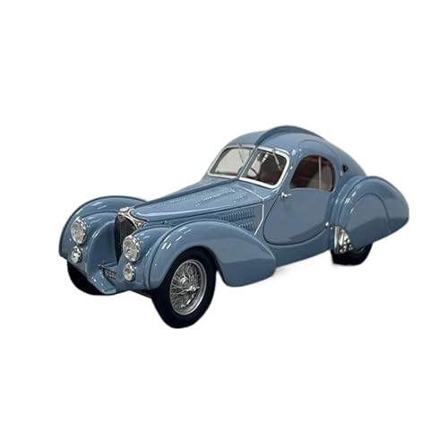 Miniatur Motorfahrzeug-Modelle 1:43 Für Atlantic 57s 1937 Retro Oldtimer Limited Resin Statisches Exquisites Coupé-Modell Sammlungsdisplay Fertigmodell(Blue) von BMAONZ