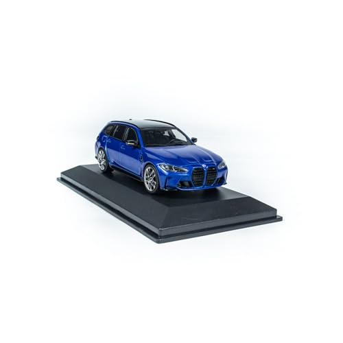 Miniatur Motorfahrzeug-Modelle 1:43 Für BMW G81 M3 Touring Reiseversion Kombi Legierung Automodell Indoor Realistisches Spielfahrzeug Fertigmodell(Blue) von BMAONZ