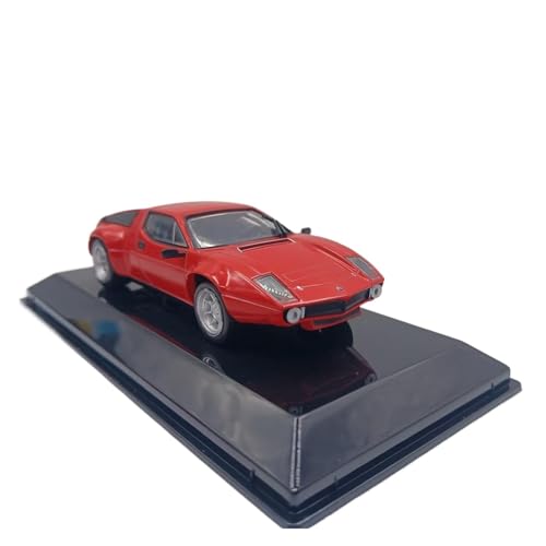 Miniatur Motorfahrzeug-Modelle 1:43 Für Maserati Bora Gruppo 4-1973 Rot Legierung Klassische Auto Modell Display Fall Platzierung Wohnkultur Fertigmodell von BMAONZ