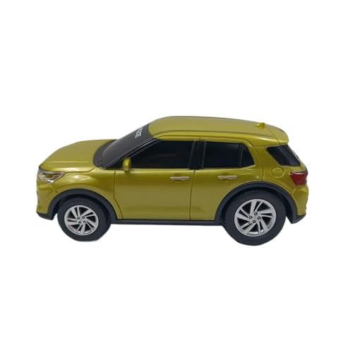 Miniatur Motorfahrzeug-Modelle 1:43 Für Raize Toyota SUV Druckguss-Sammelauto Aus Legierung, Modell Gelb Blau Schwarz, Sammlungsanzeige Fertigmodell(Yellow) von BMAONZ