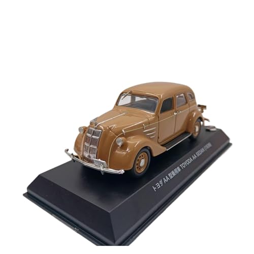 Miniatur Motorfahrzeug-Modelle 1:43 Für Toyota Aa Sedan 1936 Oldtimer-Sammleredition Legierung Automodell Vintage Heimdekoration Fertigmodell(Brown) von BMAONZ
