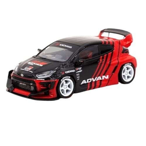 Miniatur Motorfahrzeug-Modelle 1:43 Für Toyota Yaris ADVAN Legierung Auto Modell Ornament Statische Anzeige Für Sammlung Oder Show Fertigmodell von BMAONZ