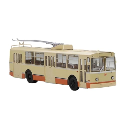 Miniatur Motorfahrzeug-Modelle 1:43 Für Ziu 9 Trolleybus Legierung Simulation Auto Bus Metall Statische Modell Souvenir Sammlung Spielzeug Fertigmodell von BMAONZ