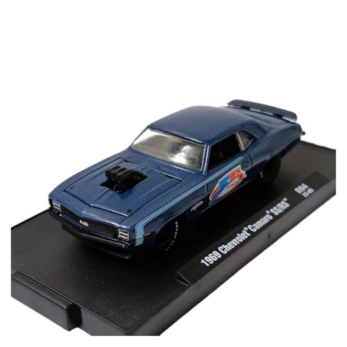 Miniatur Motorfahrzeug-Modelle 1:64 Für Chevrolet Camaro Blau Legierung Auto Modell Metall Dekoration Statische Fahrzeug Ornament Fertigmodell von BMAONZ