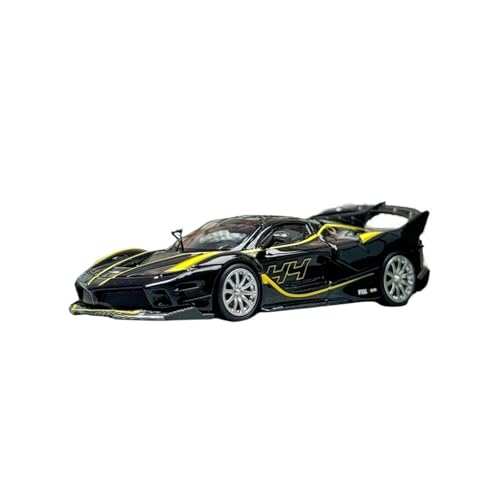 Miniatur Motorfahrzeug-Modelle 1:64 Für Ferrari FXXK Evo Supercar Simulation Fenster Display Legierung Automodelle Miniatur Spielzeug Fertigmodell(Green) von BMAONZ