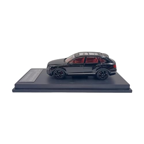 Miniatur Motorfahrzeug-Modelle 1:64 Für LF Bentley Bentayga Simulation Legierung Automodell Schlafzimmer Maßstab Retro Dekoration Spielzeug Fertigmodell(Black) von BMAONZ