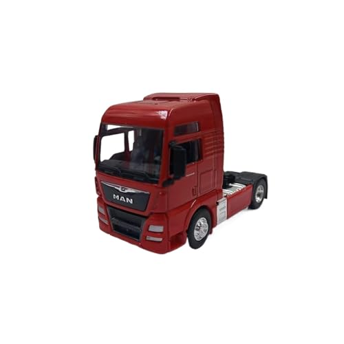 Miniatur Motorfahrzeug-Modelle 1:64 Für Man Tgx XXL Abschleppwagen Dekorative Ornament Legierung Auto Modell Szene Spielzeug Spiel Requisiten Fertigmodell(Red) von BMAONZ