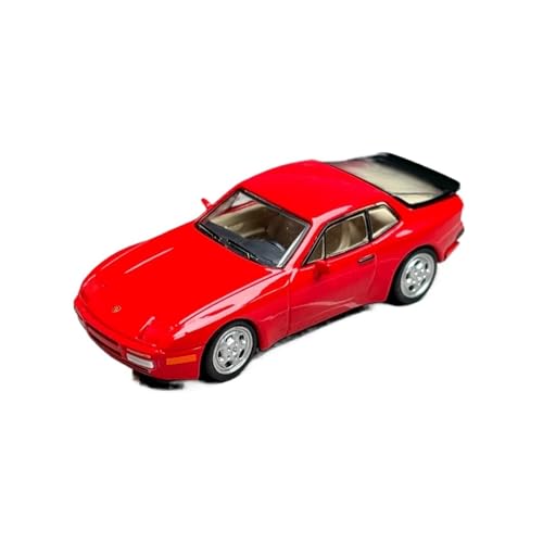 Miniatur Motorfahrzeug-Modelle 1:64 Für Porsche 944 Rot 1986 Legierung Simulation Automodell Ornament Miniaturautomodelle Maßstabsgetreue Automodelle Fertigmodell von BMAONZ