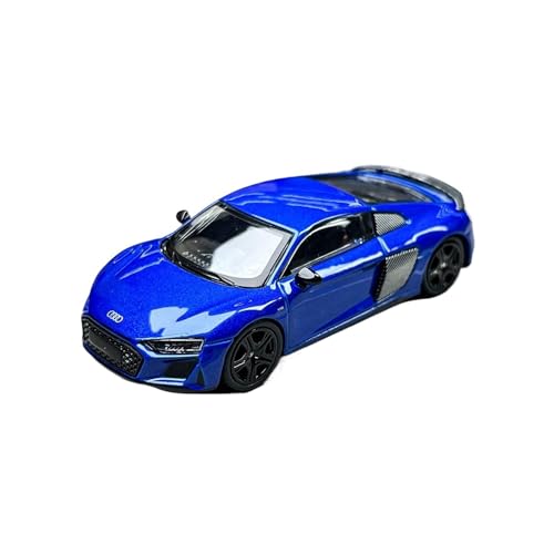 Miniatur Motorfahrzeug-Modelle 1:64 Für R8 2022 Legierung Mehrfarbenfahrzeug Maßstab Druckguss Automodell Kleine Spielzeugmodellsammlung Fertigmodell(Blue) von BMAONZ