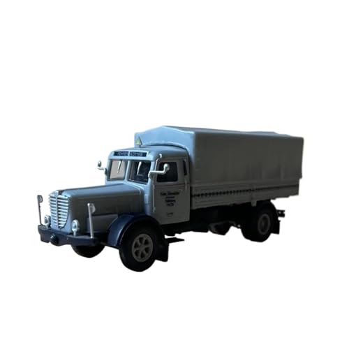 Miniatur Motorfahrzeug-Modelle 1:87 Für Henschel Büssing Nag Retro Truck Klassischer Berühmter LKW Modell Hobby Spielzeug Ornament Fertigmodell(Blue) von BMAONZ