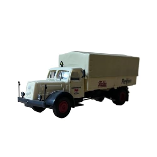 Miniatur Motorfahrzeug-Modelle 1:87 Für Henschel Büssing Nag Retro Truck Klassischer Berühmter LKW Modell Hobby Spielzeug Ornament Fertigmodell(Yellow) von BMAONZ