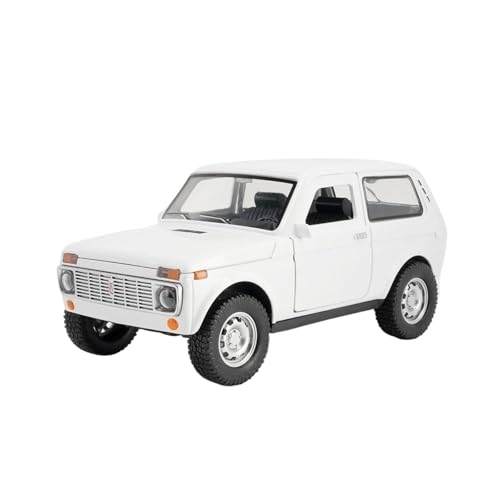 Miniatur Motorfahrzeug-Modelle Auto Im Maßstab 1 18 Für Lada NIVA, Legierungsautomodell, Geländewagenmodell Mit Sound- Und Lichtsammlung Fertigmodell(White) von BMAONZ