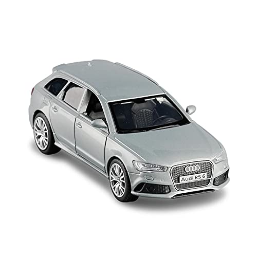 Miniatur Motorfahrzeug-Modelle Für Audi RS6 Zurückziehen 1 36 Spielzeuglegierung Diecast Metal Auto Modellsammlung Simulation Auto Fertigmodell(Gray) von BMAONZ